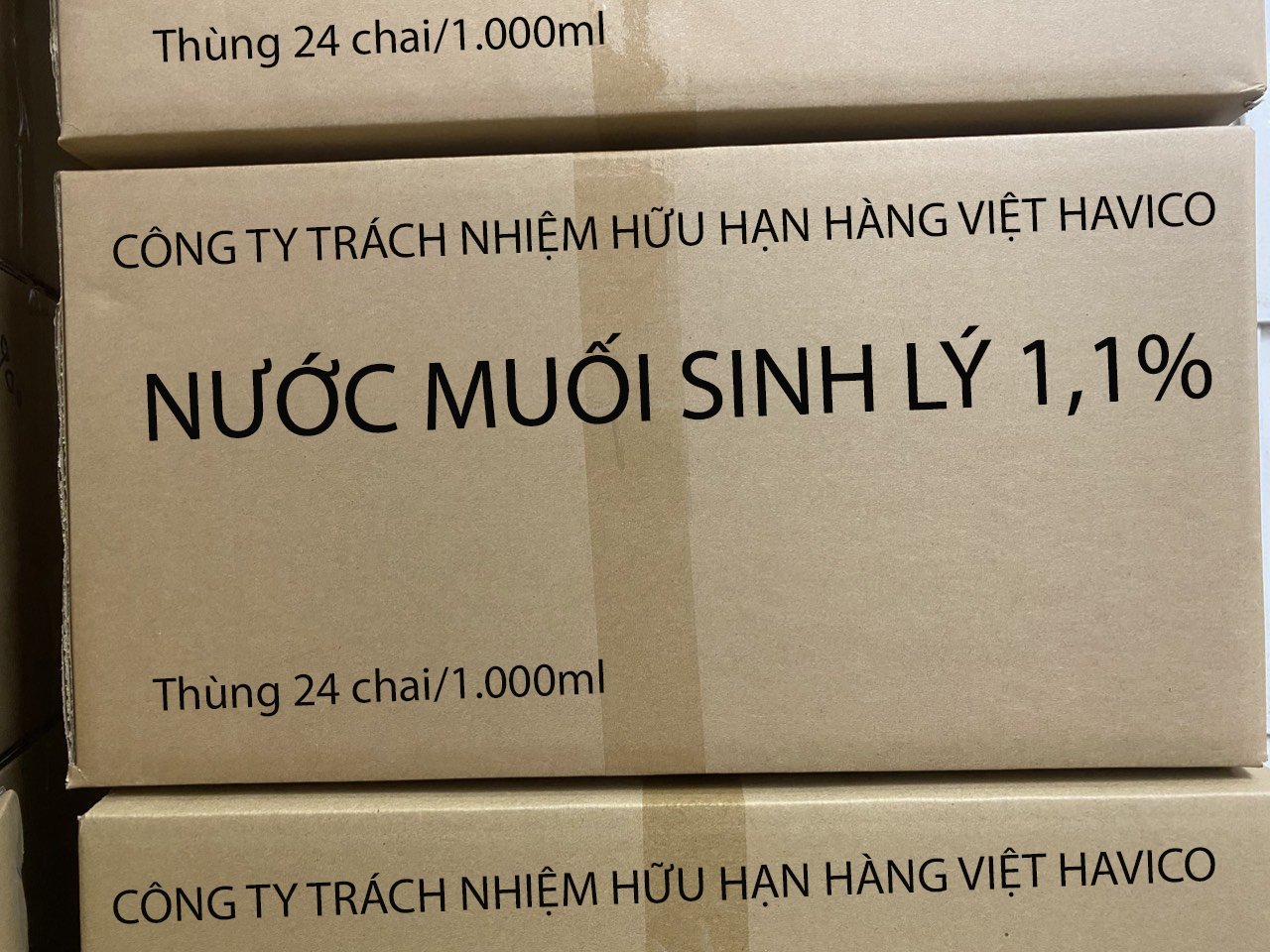 Nước muối sinh lý 1.1% havico (thùng/24c/1000ml)-2