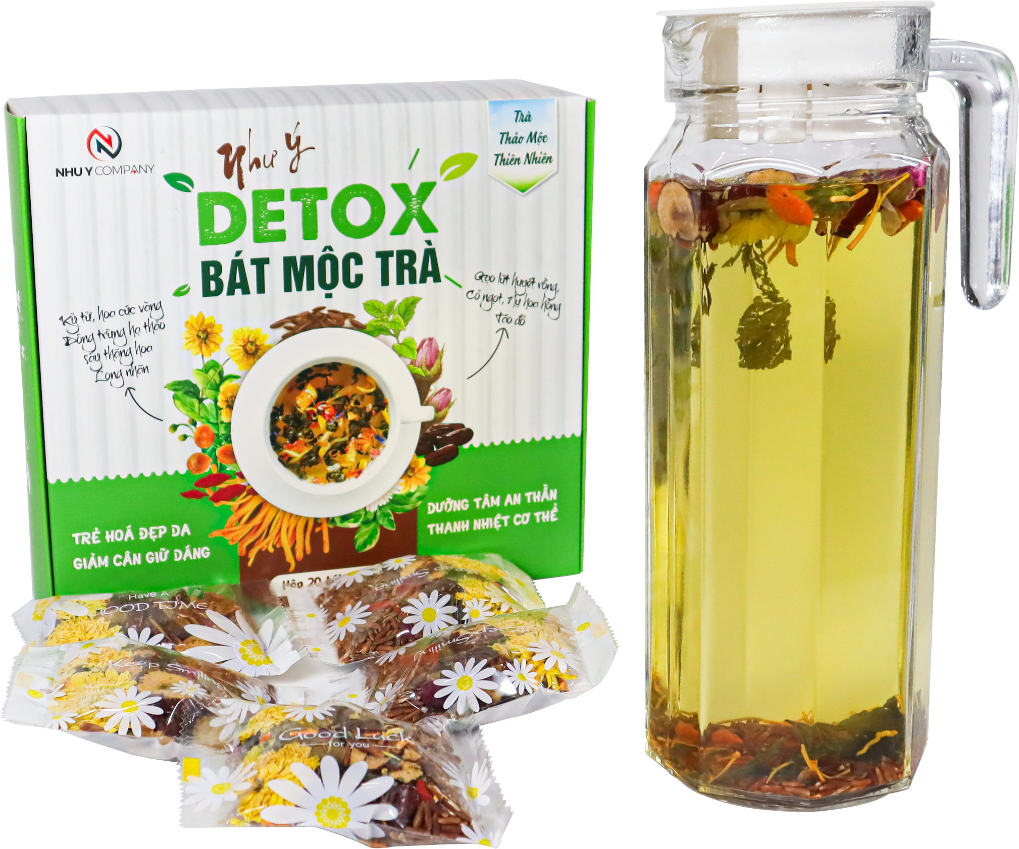 Trà Thảo Mộc Thiên Nhiên Detox Bát Mộc Trà như ý (h/20g)-2