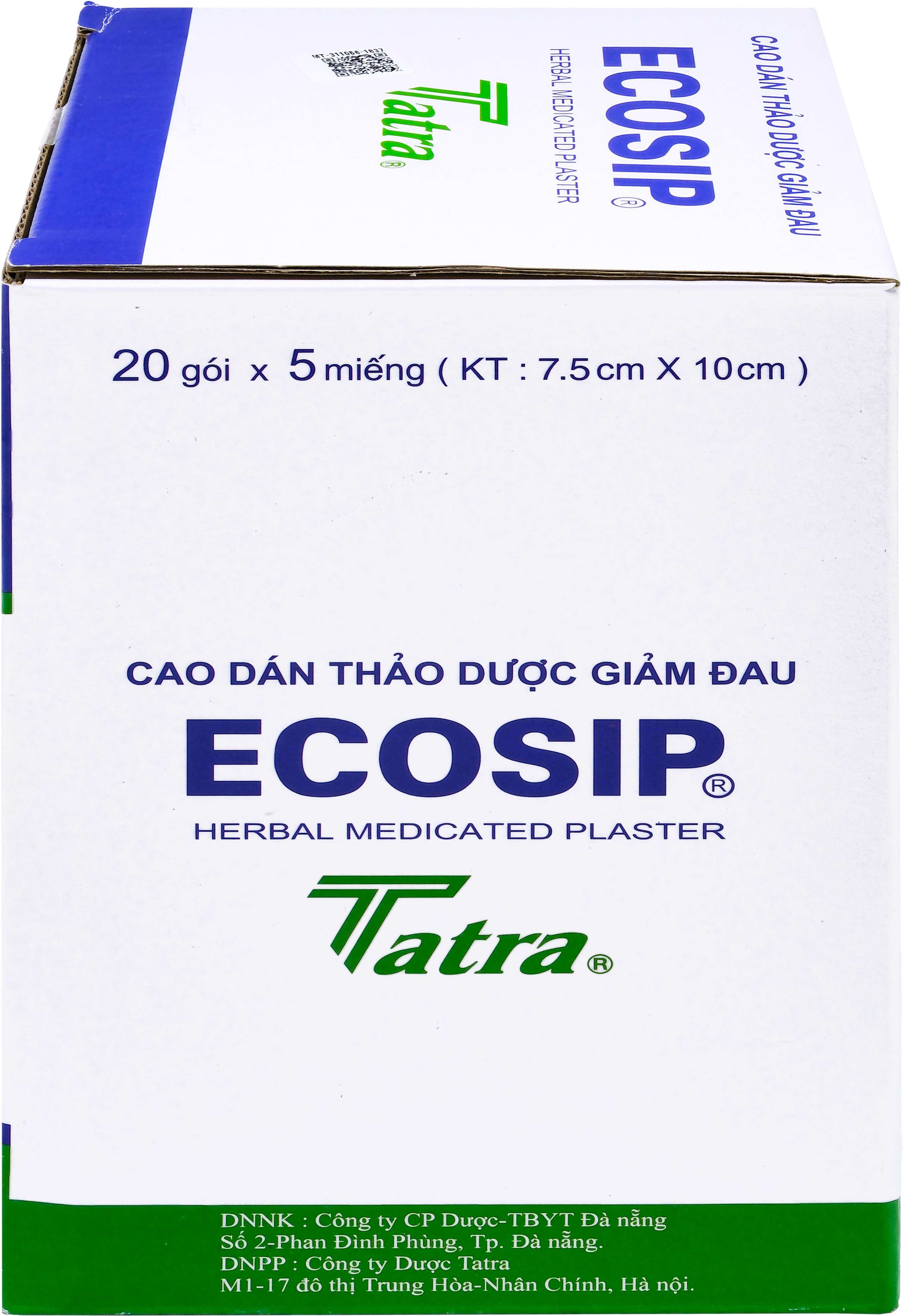 Cao dán thảo dược ecosip nóng tatra (h/20g/5m)-3