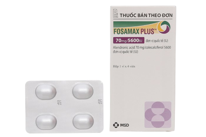 Thuốc điều trị loãng xương Fosamax 70/5600 (Hộp 4 viên) - Giá Tốt ...