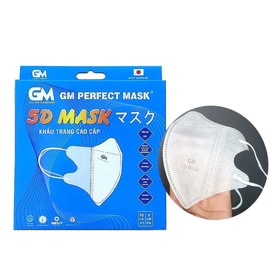 Khẩu trang 5D GM Perfect Mask màu trắng GM Perfect (Hộp 10 cái) - Giá ...