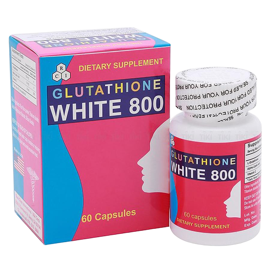 Viên uống trắng da Glutathione White 800 Rose Chem (Chai 60 viên) - Giá Tốt, Chính Hãng