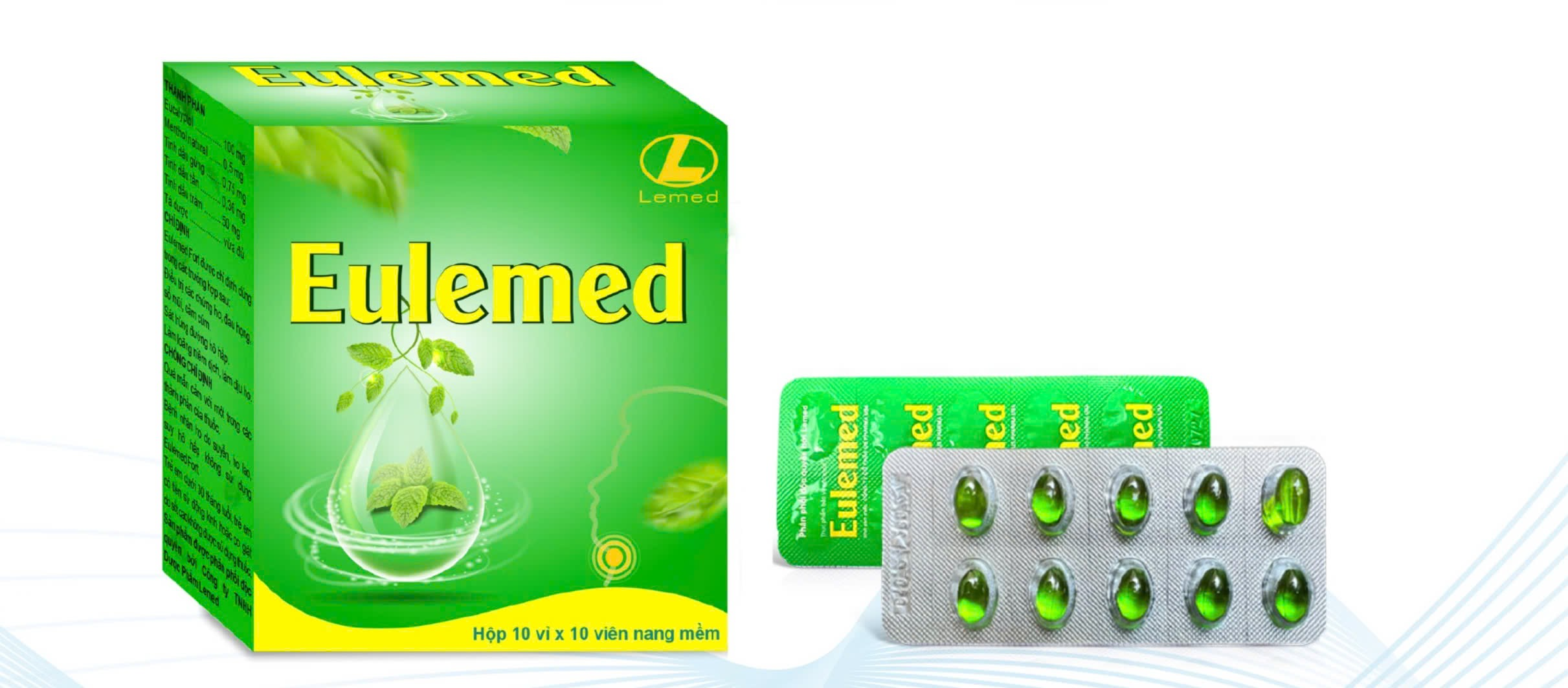 Viên uống ho Eulemed Lemed (Hộp 100 viên) - Giá Tốt, Chính Hãng | Circa