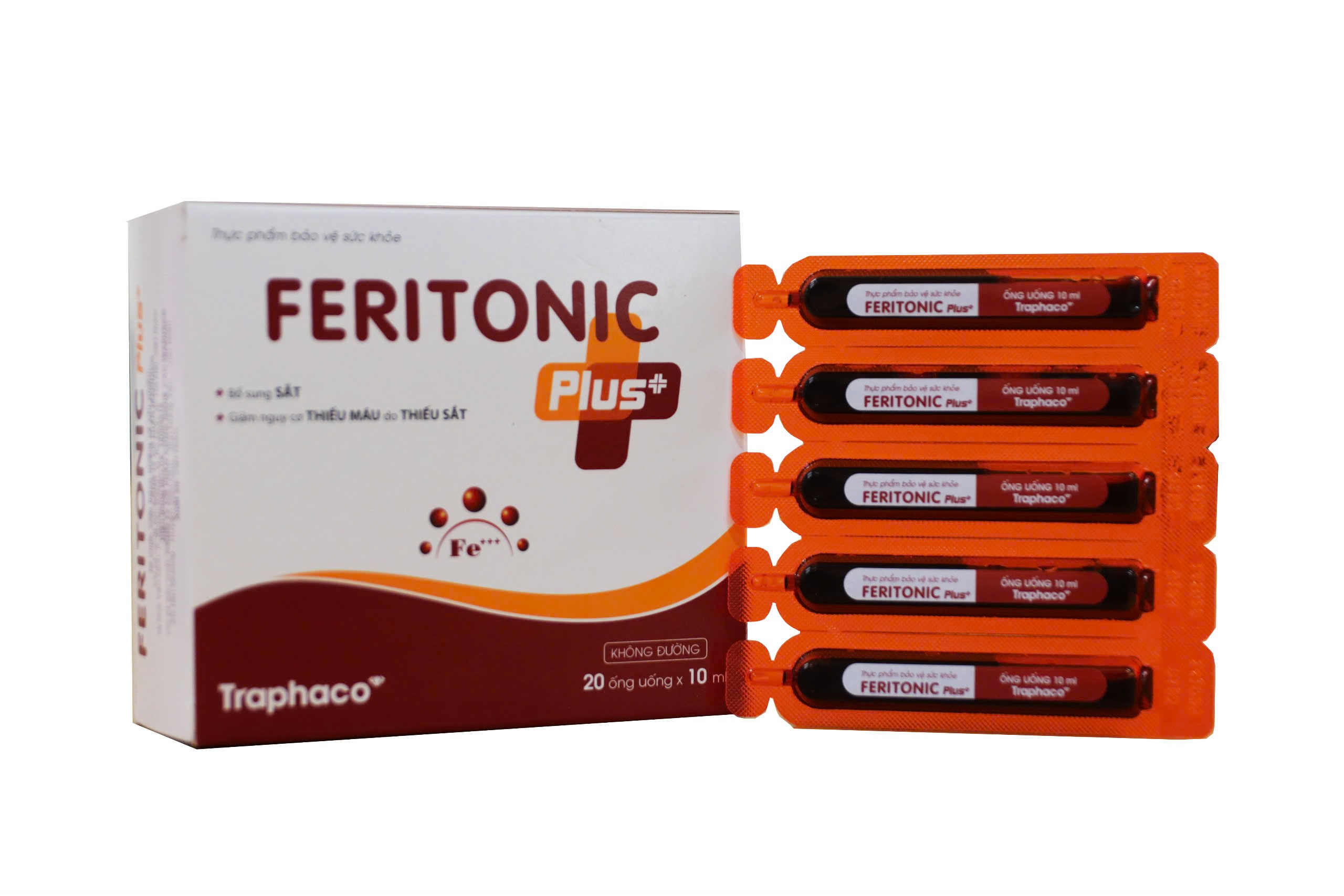 Dung dịch uống bổ sung sắt Feritonic Plus (Hộp 20 ống) - Giá Tốt, Chính ...