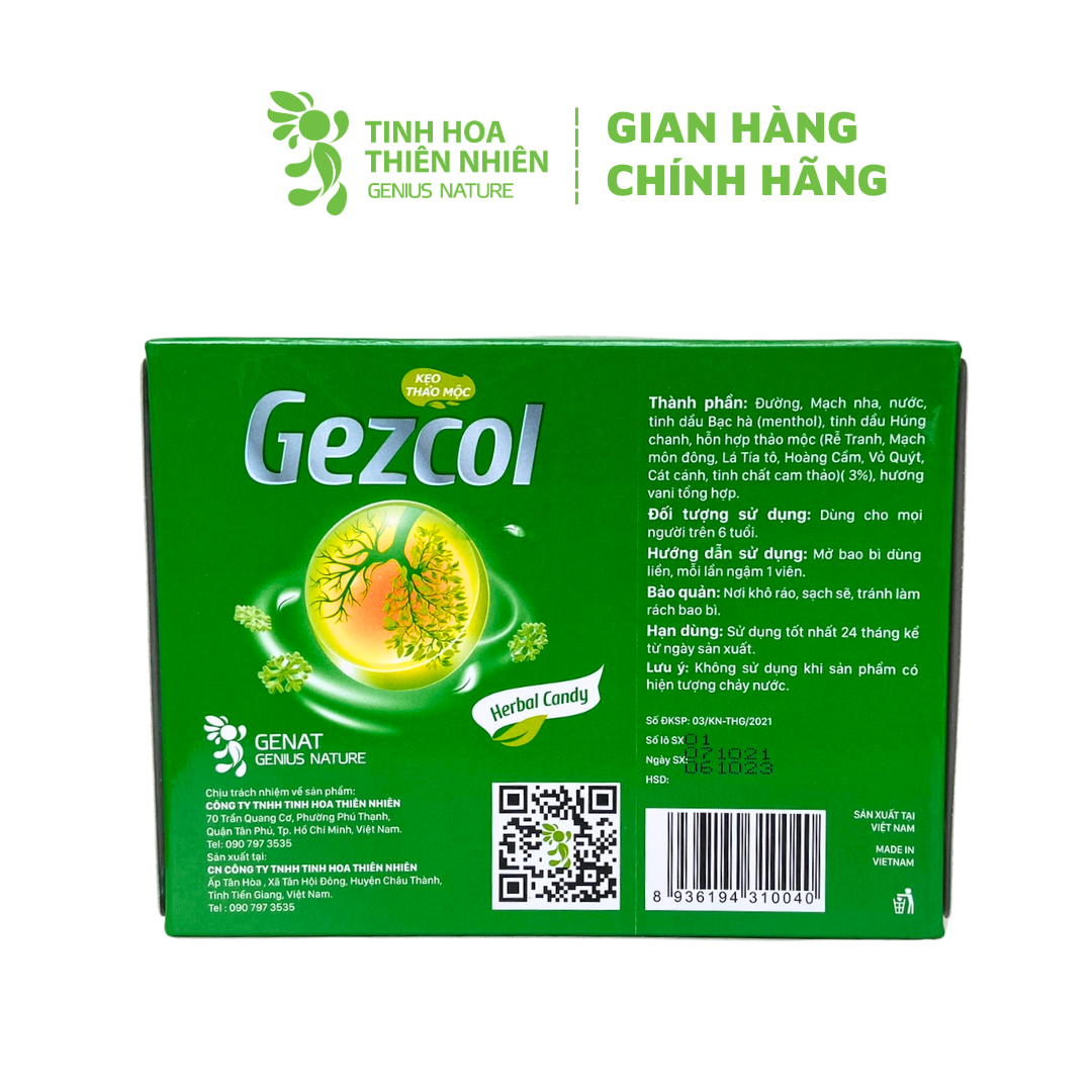 Kẹo thảo mộc Gezcol Tinh Hoa Thiên Nhiên (H/200gr)-2