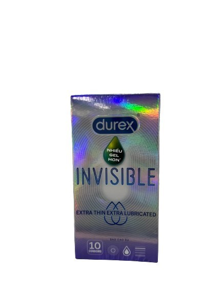 Bao cao su durex invisible extra lubricated extra thin Reckitt Benckiser (h/10c)-1