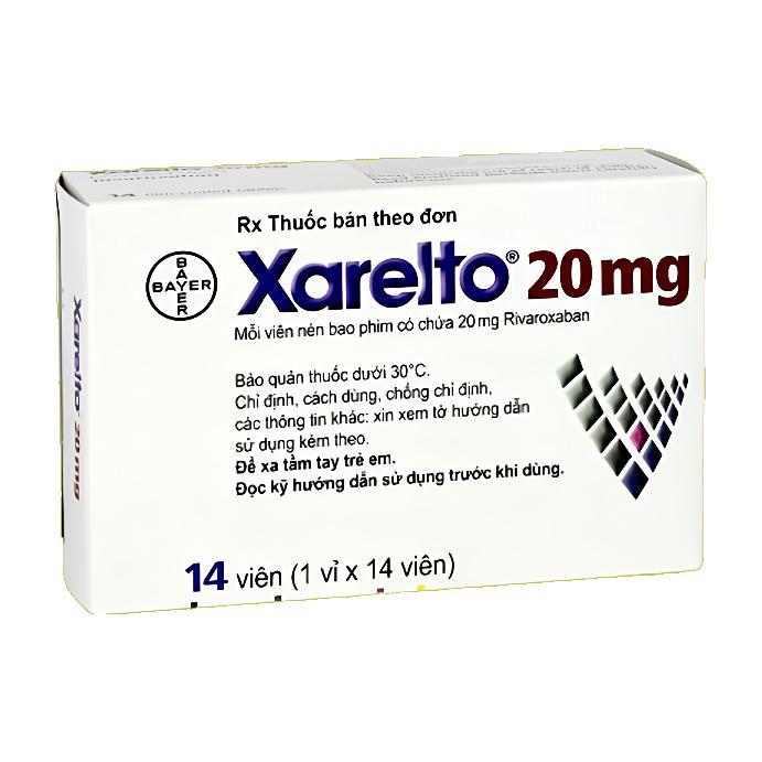 Xarelto rivaroxaban 20mg bayer (h/14v) (công ty)