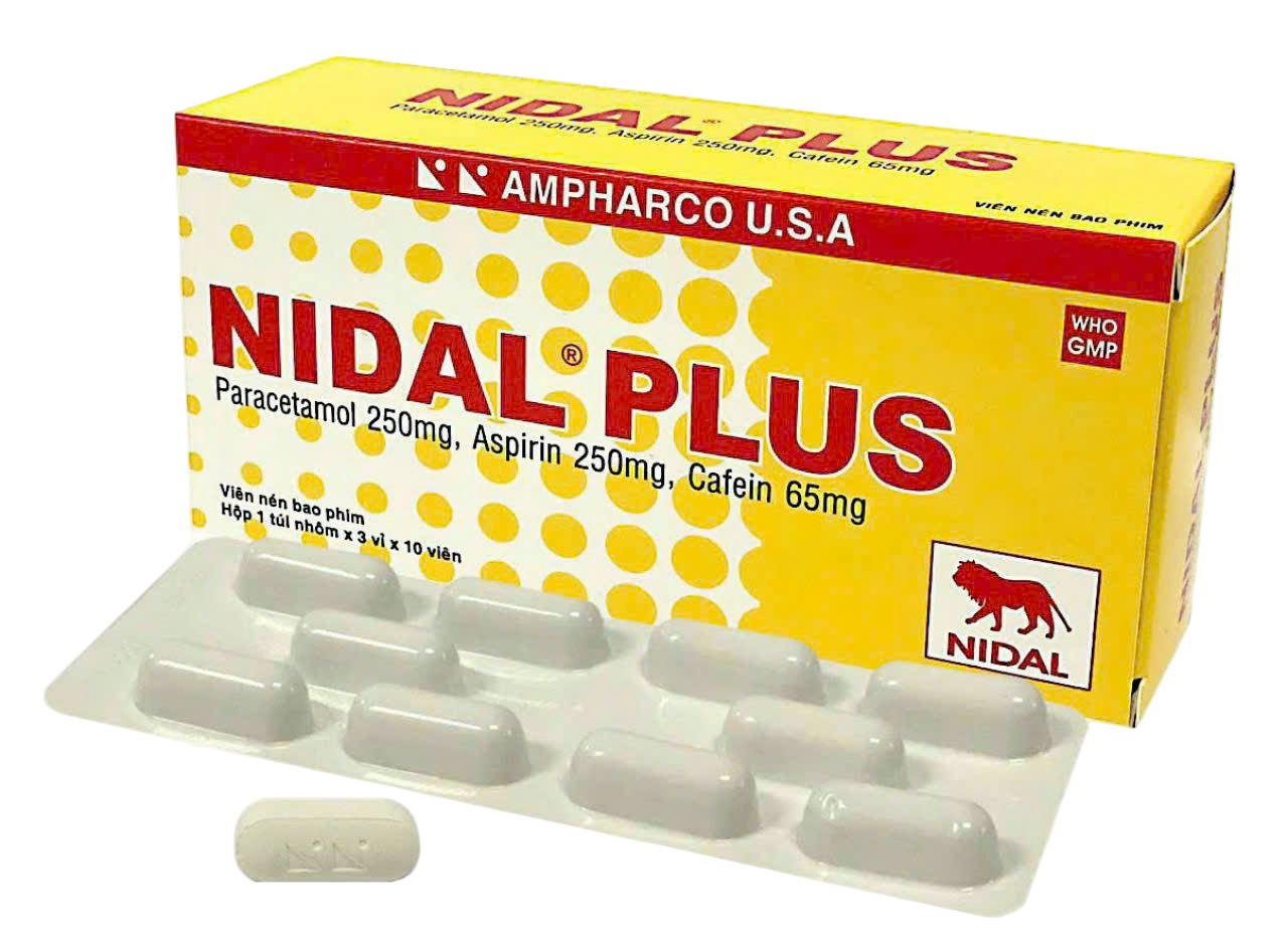 Thuốc giảm đau, hạ sốt Nidal Plus (Hộp 30 viên) - Giá Tốt, Chính Hãng ...