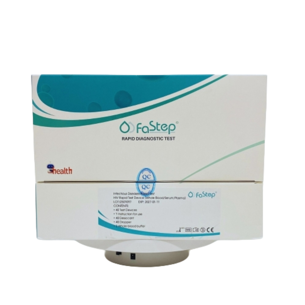 Test nhanh chẩn đoán HIV Fastep dạng card (hộp 40 cái) - Giá Tốt, Chính ...