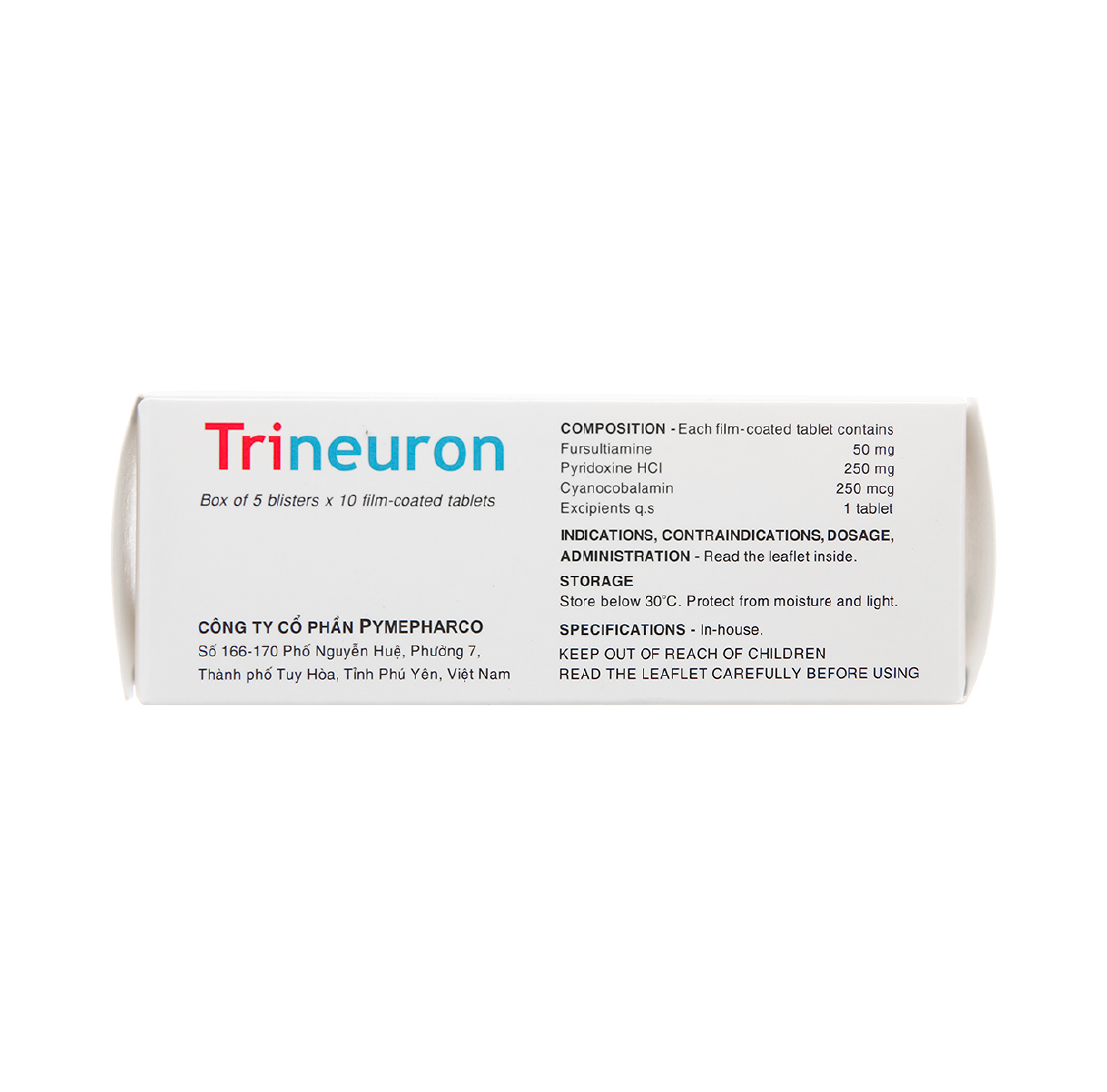 Thuốc giảm đau thần kinh Trineuron 50 (Hộp 50 viên) - Giá Tốt, Chính ...