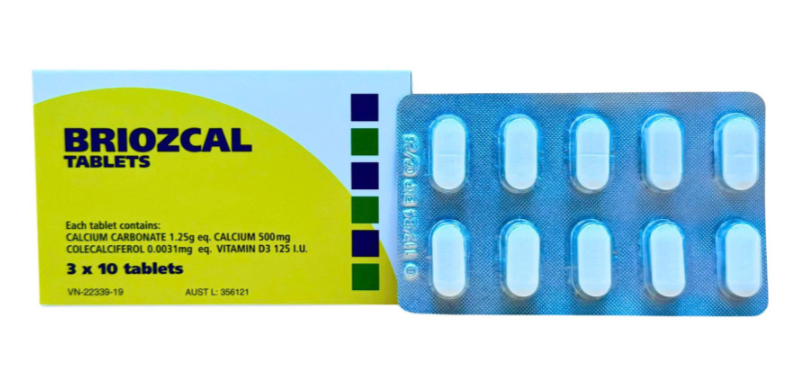 Thuốc ngừa loãng xương Briozcal (Hộp 30 viên) - Giá Tốt, Chính Hãng | Circa