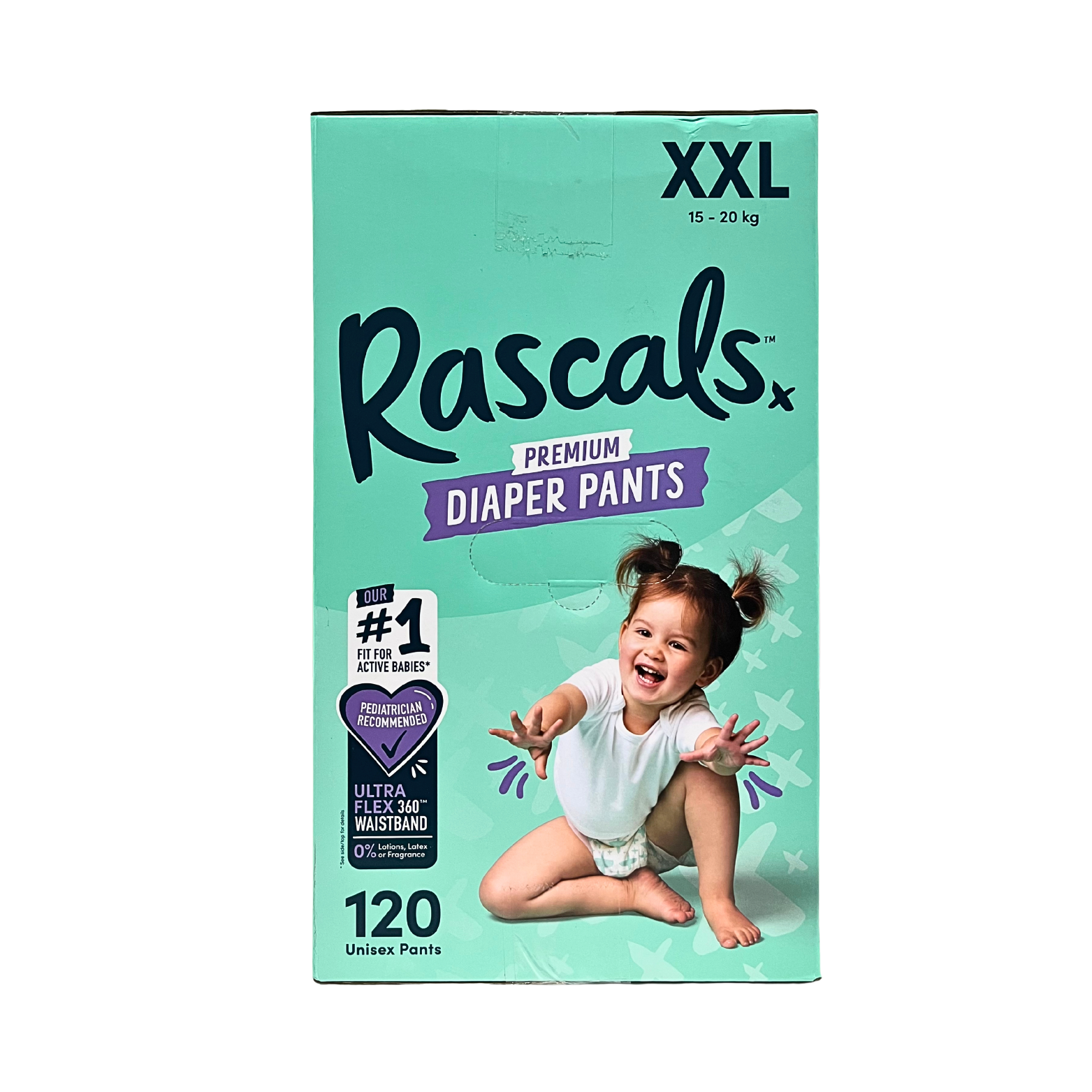 Tã Dán Cao Cấp Rascals Size XXL 15-20kg (Thùng 120 miếng)