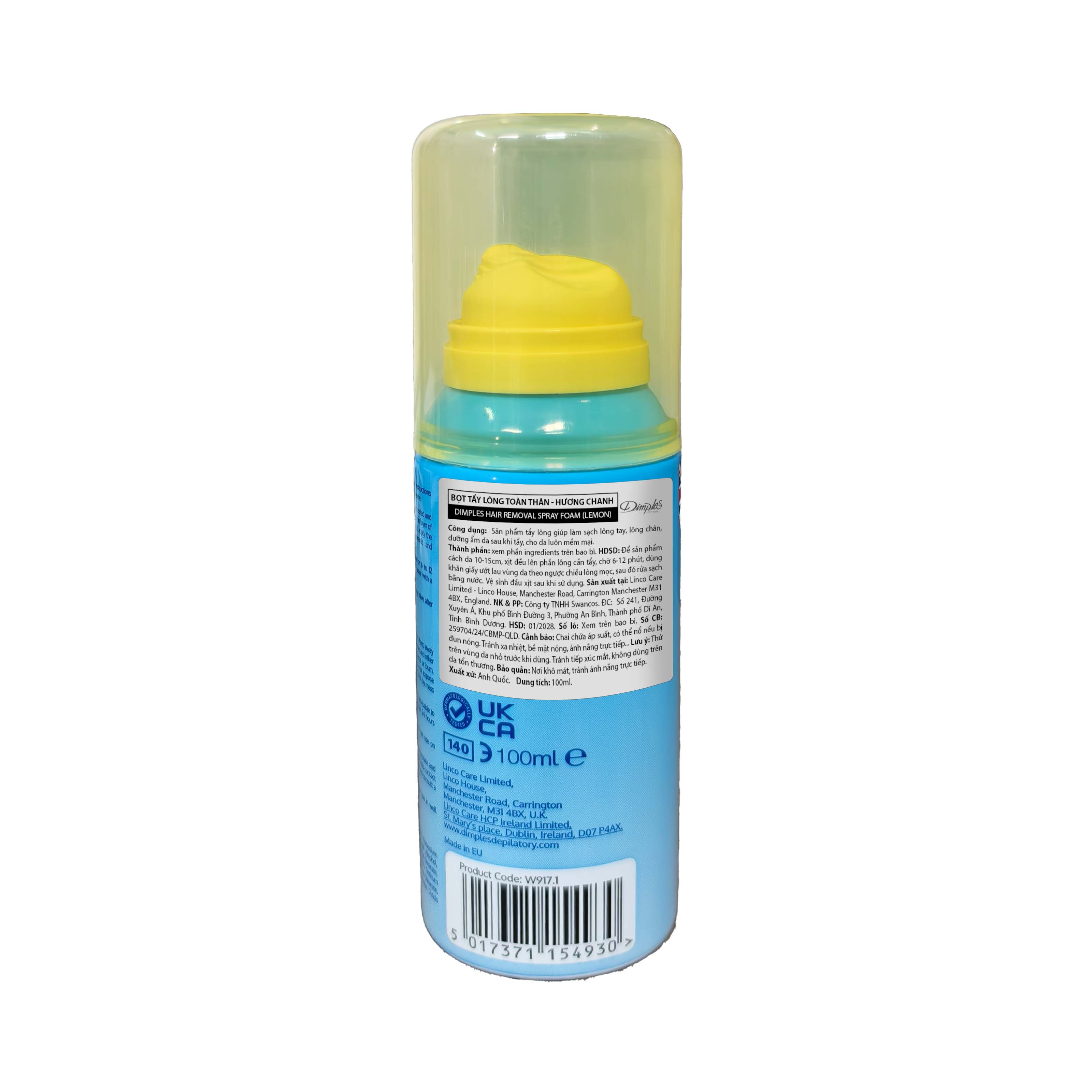 Bọt tẩy lông Dimples hương chanh (Chai 100ml) - Giá Tốt, Chính Hãng | Circa