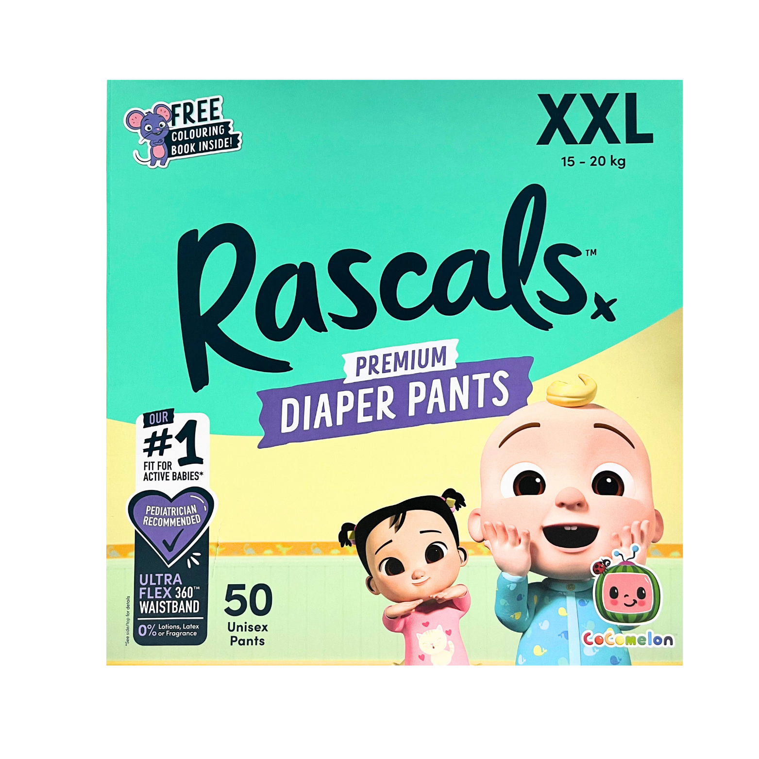 Tã Dán Cao Cấp Rascals Size XXL 15-20kg (Thùng 50 miếng)