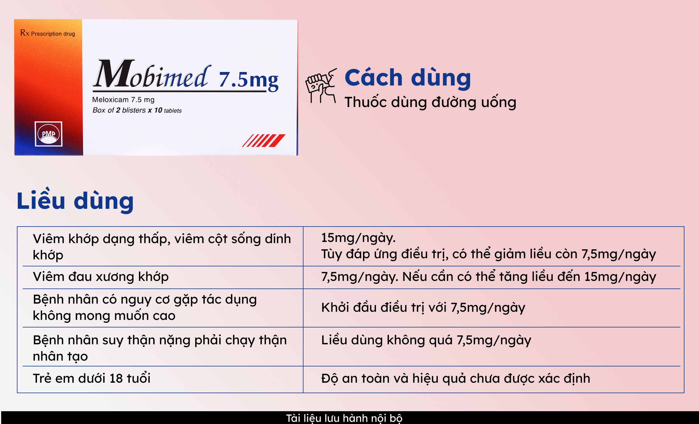 Thuốc khớp Mobimed 7.5 (Hộp 20 viên) - Giá Tốt, Chính Hãng | Circa