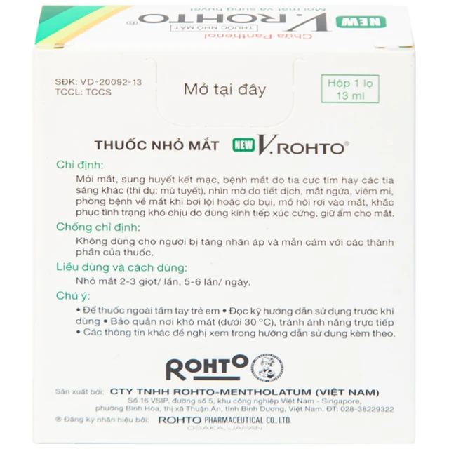 Thuốc nhỏ mắt V.Rohto New (Chai 13ml) - Giá Tốt, Chính Hãng | Circa