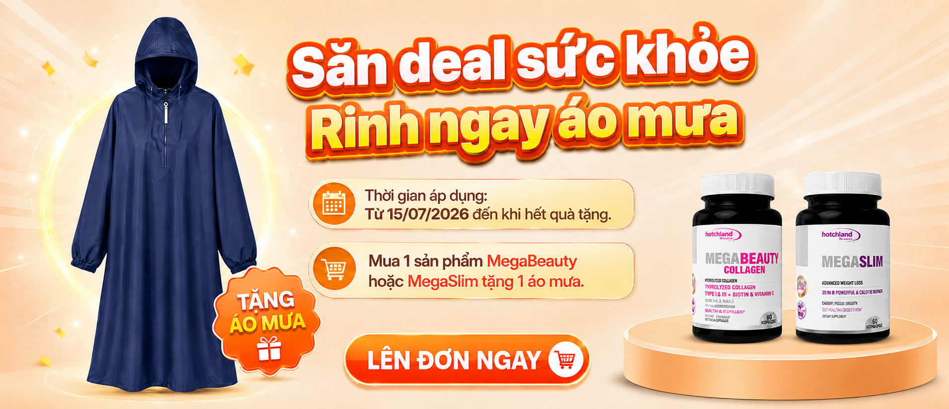 Scheme tặng áo mưa - Hotchland Nutrition