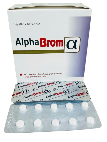 Giảm sưng phù nề Alpha Brom Hadiphar