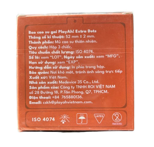 Bao cao su Playah Extra Dots 52mm (Hộp nhỏ) - Giá Tốt, Chính Hãng | Circa