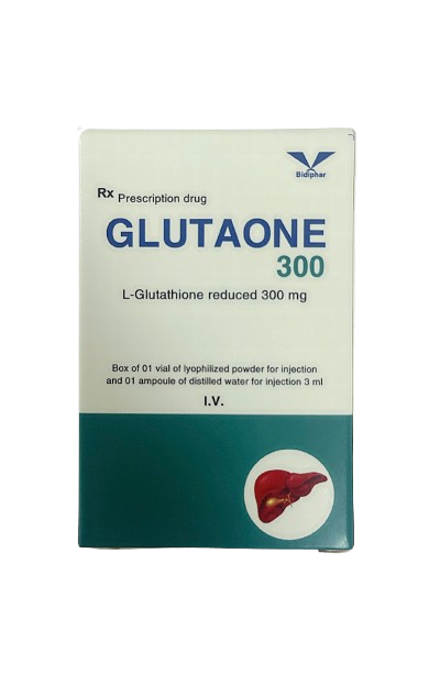 tiêm glutathione Thuốc tiêm điều trị ung thư Glutaone 300 (Hộp 1 lọ + 1 ống)