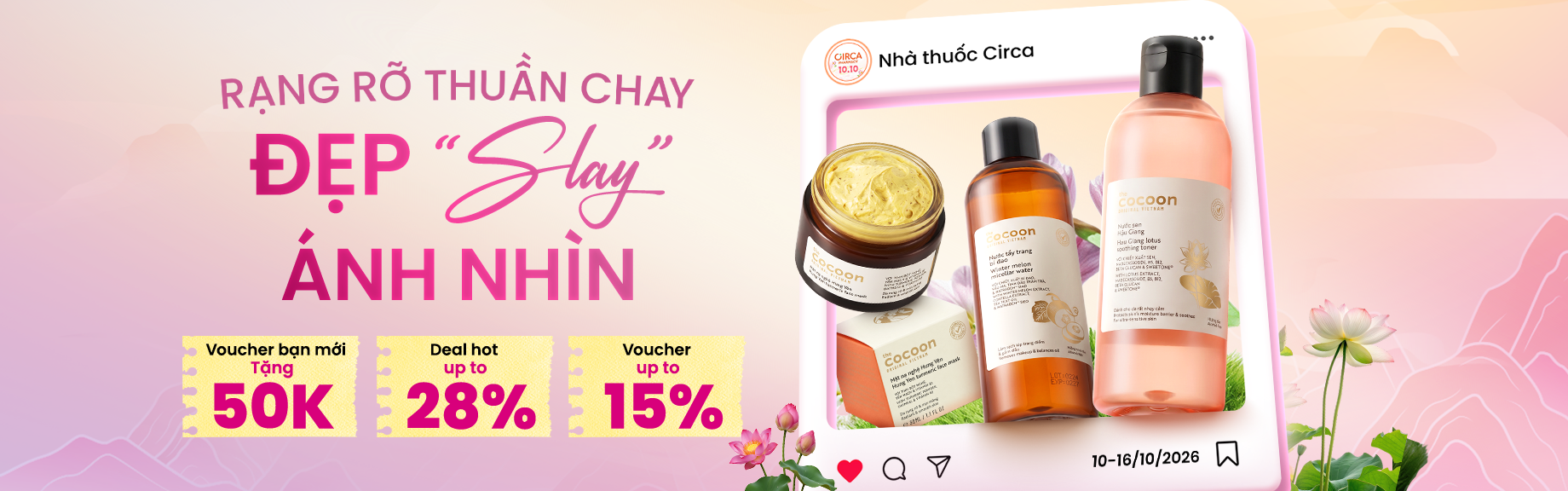 Rạng rỡ thuần chay - Đẹp slay ánh nhìn banner