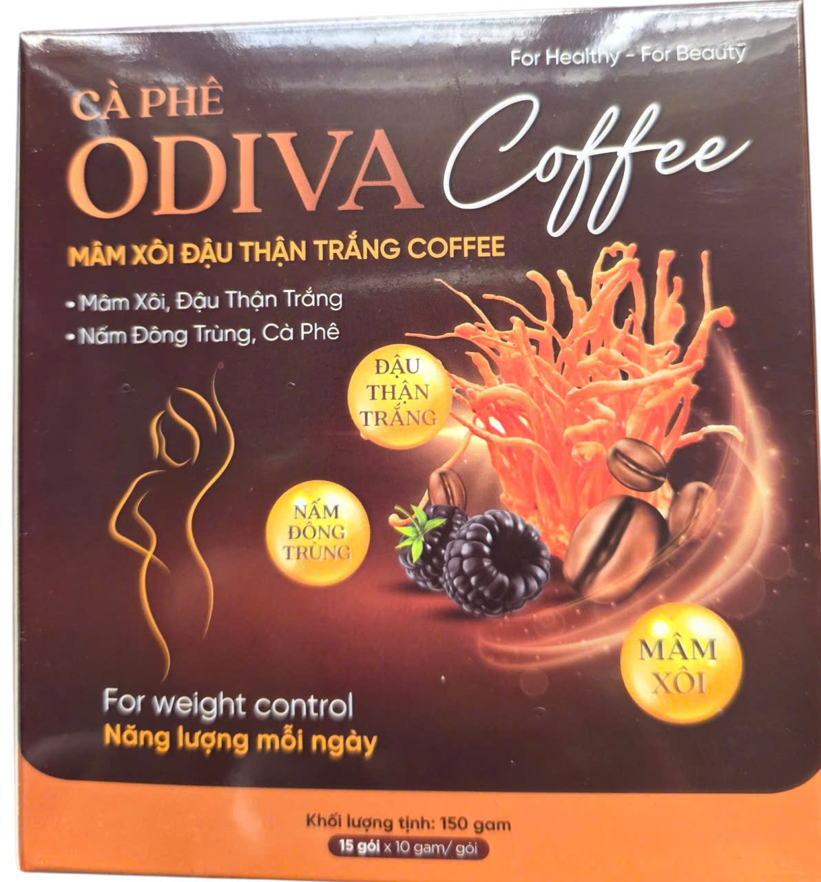 Cà phê Odiva Linh Chi Đậu Trắng (Hộp 15 gói) - Giá Tốt, Chính Hãng | Circa