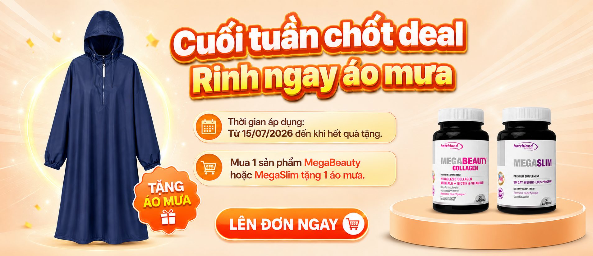 Scheme tặng áo mưa - Hotchland Nutrition