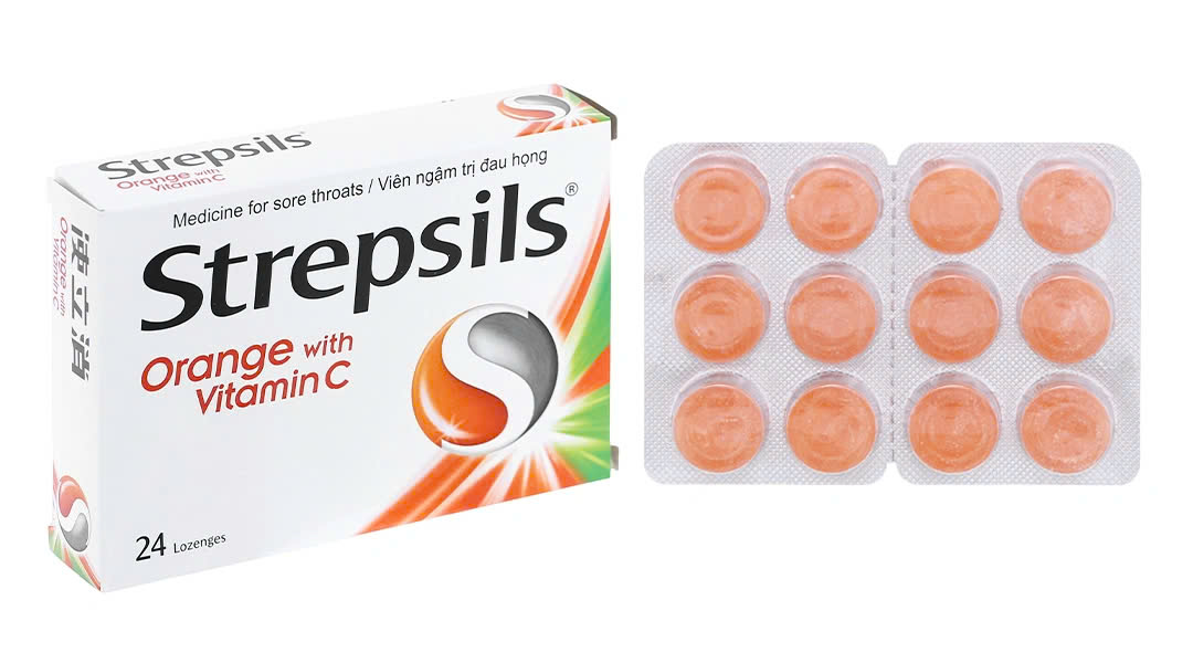 Strepsils orange with vitamin c reckitt benckiser (h/24v)