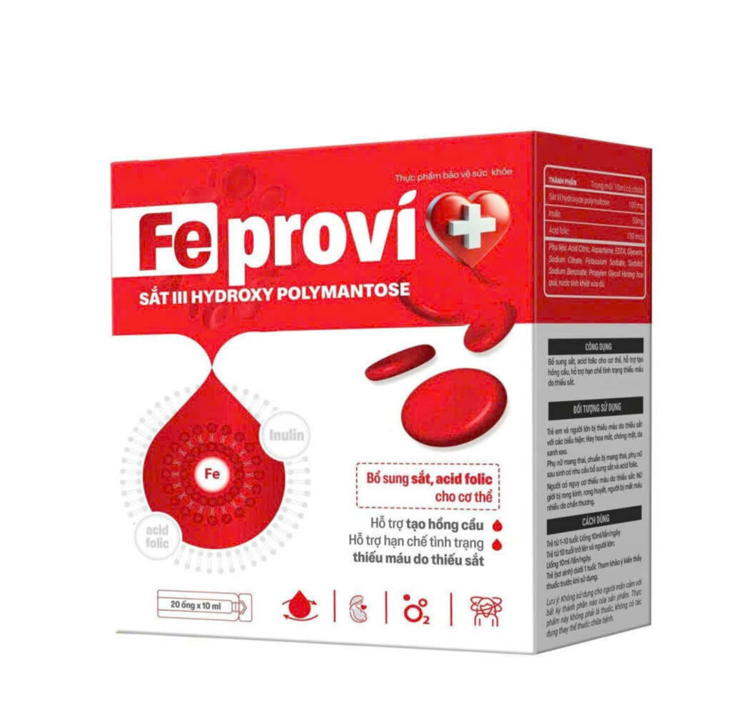 Bổ sung sắt Feprovi TW Viheco