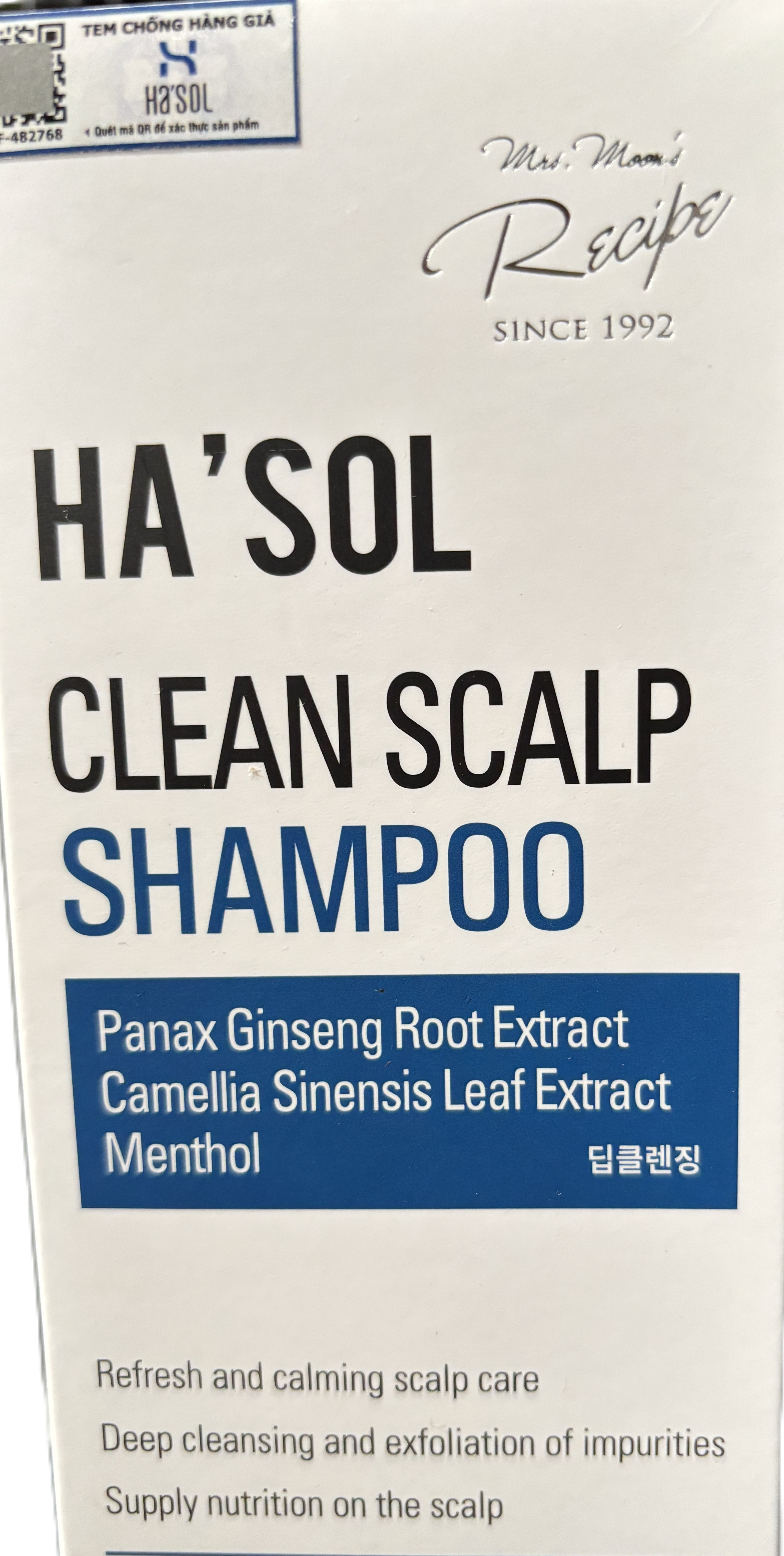 Dầu gội Ha’sol Clean Scalp giúp giảm gàu mấm ngứa (Chai 500 gram) - Giá ...