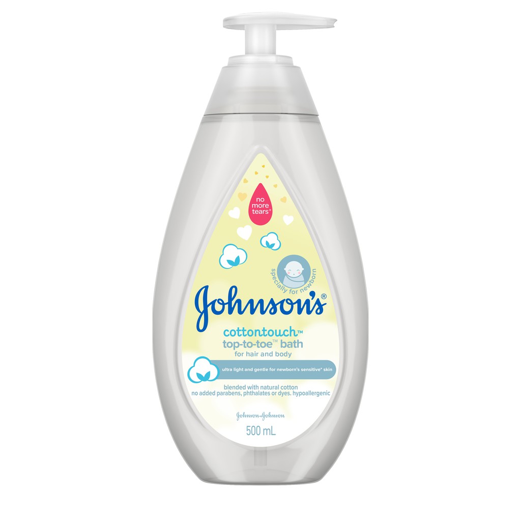 Sữa tắm gội toàn thân mềm mịn johnson's cottontouch top to toe (c/500ml)