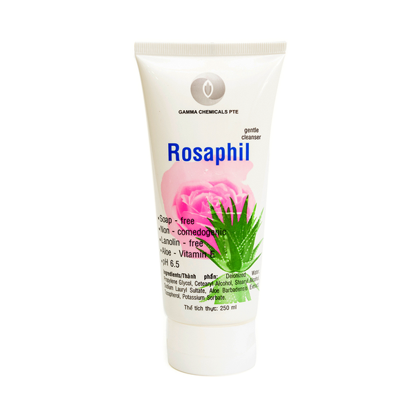 Sữa rửa mặt dưỡng da rosaphil gamma (tube/250ml)