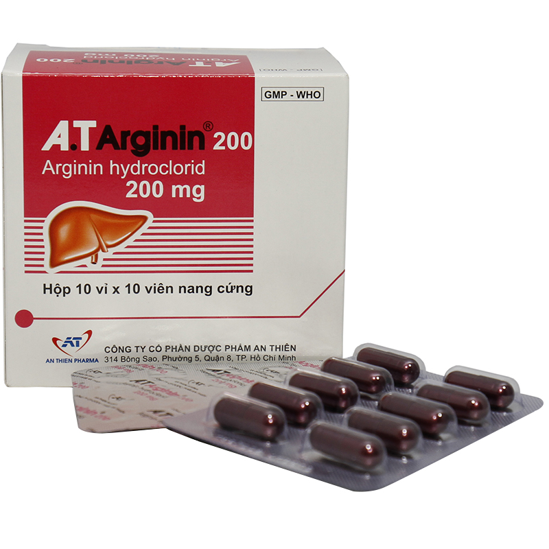 A.t arginin hydroclorid 200mg an thiên (h/100v)-0