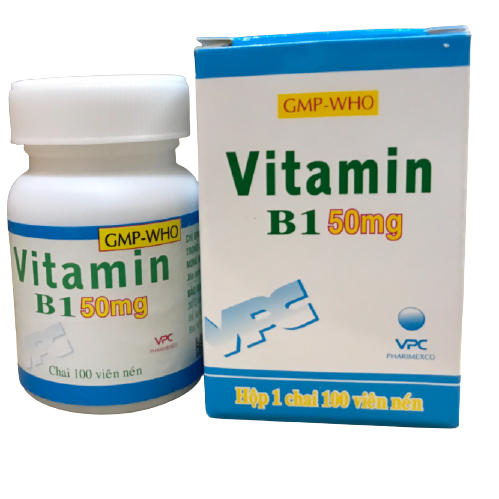 Vitamin B1 50mg Tablets Pharimexco (c/100v)