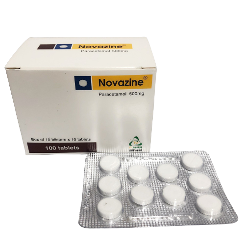 Novazine paracetamol 500mg tablets tv.pharm (h/100v) (viên tròn)-0