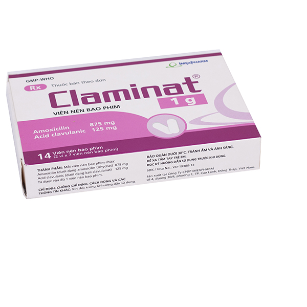 Claminat 1g imexpharm (h/14v)-1