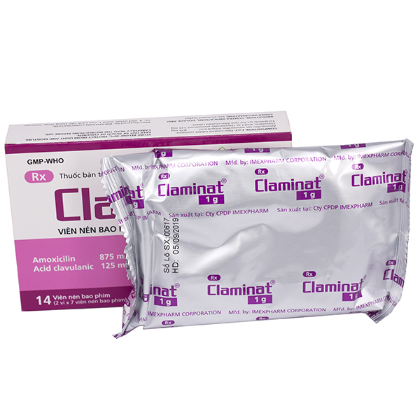 Claminat 1g imexpharm (h/14v)-2