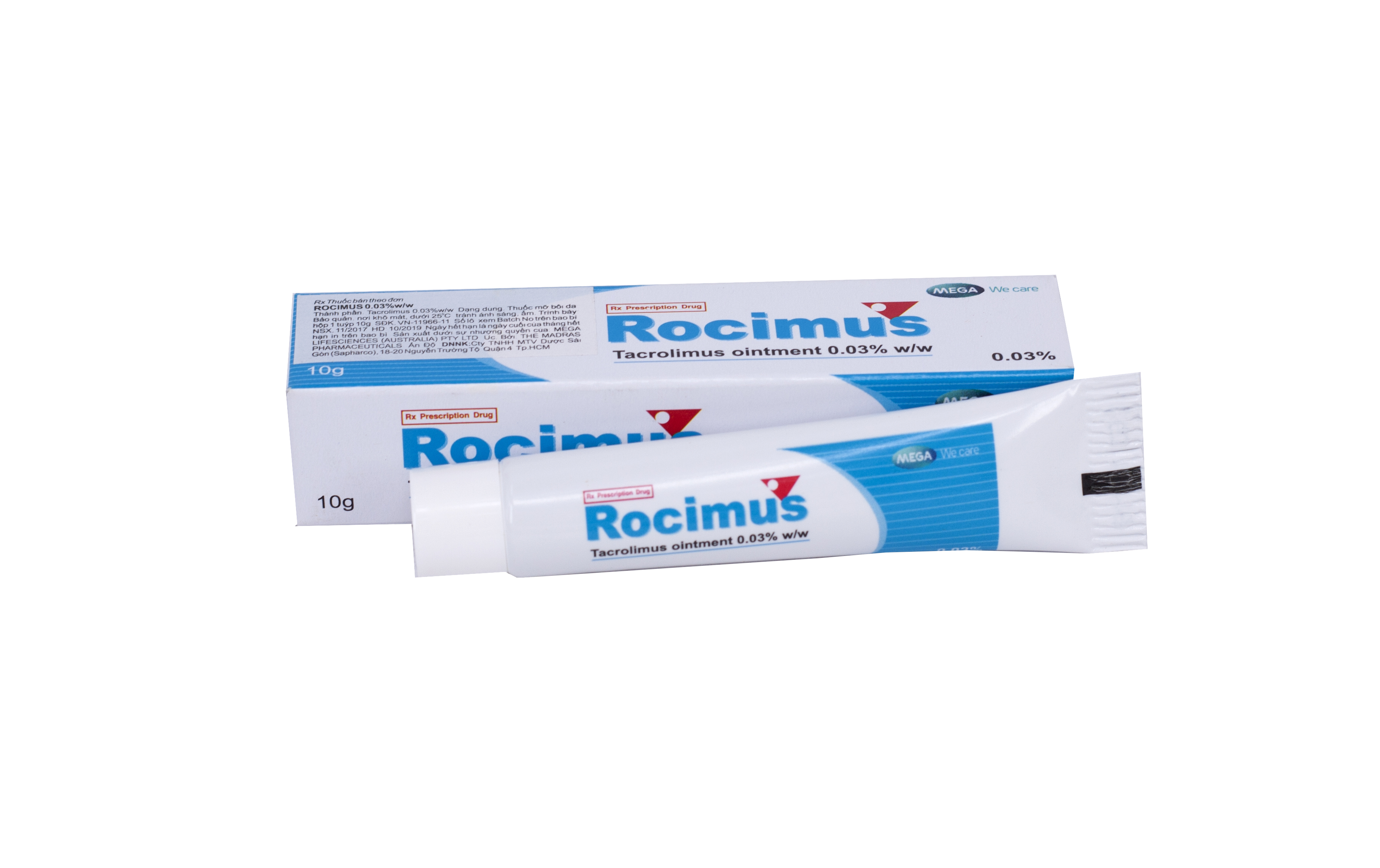 Rocimus tacrolimus 0.03% mega (tuýp/10gr)-0