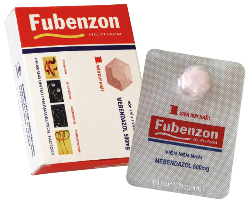 Fubenzon mebendazol 500mg dhg (h/1v)