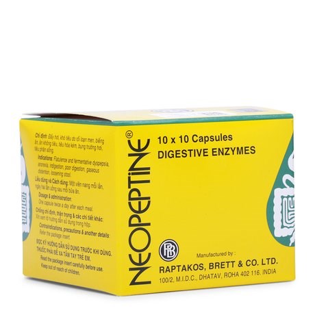 Neopeptine raptakos (h/100v) (india)