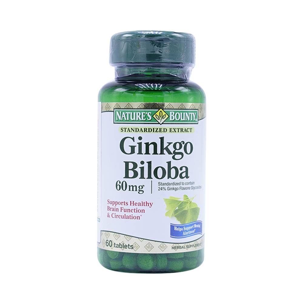 Ginkgo biloba 60mg nature's bounty (c/60v)-1