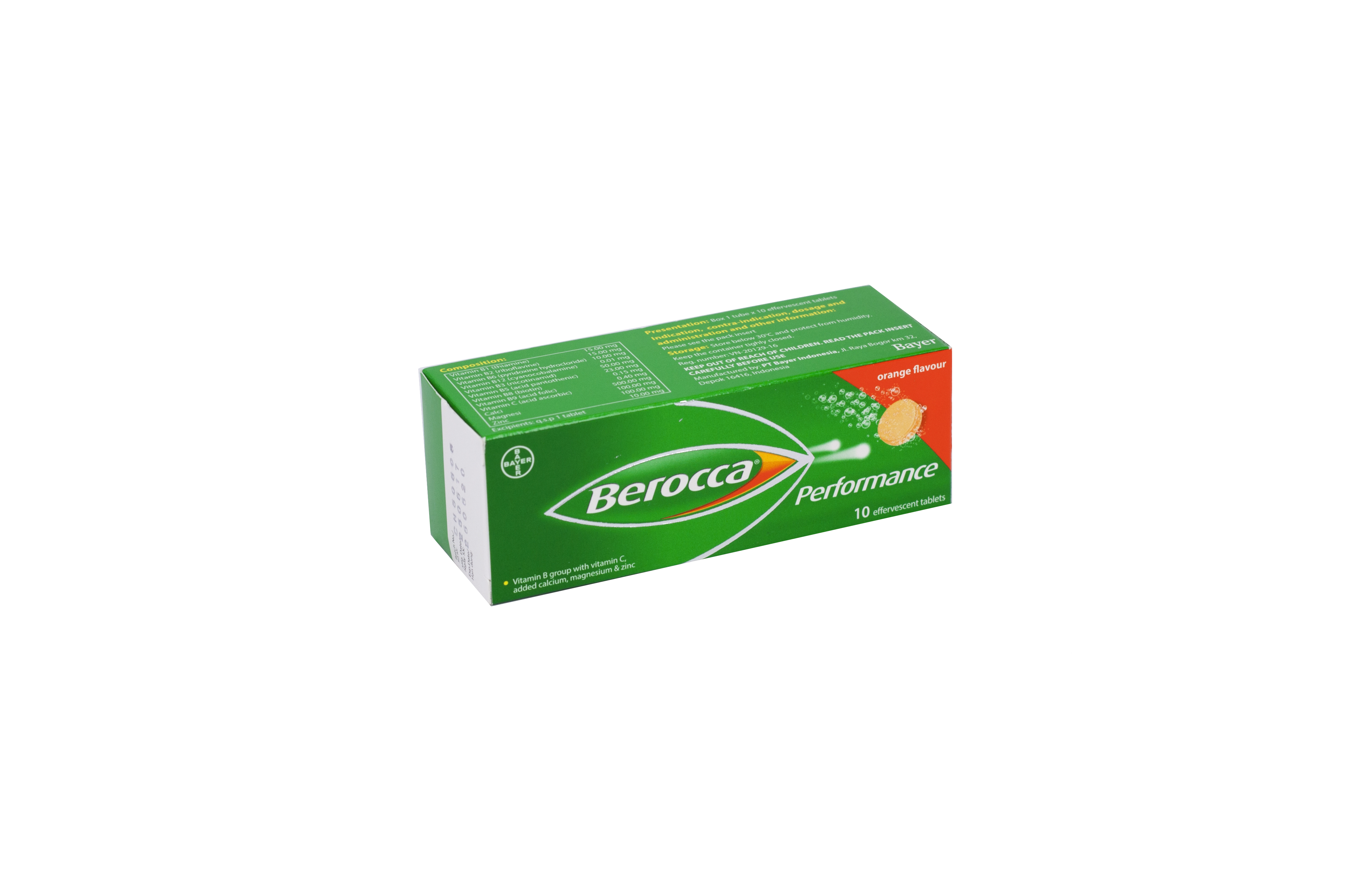 Berocca performance orange vị cam bayer (t/10v)-2