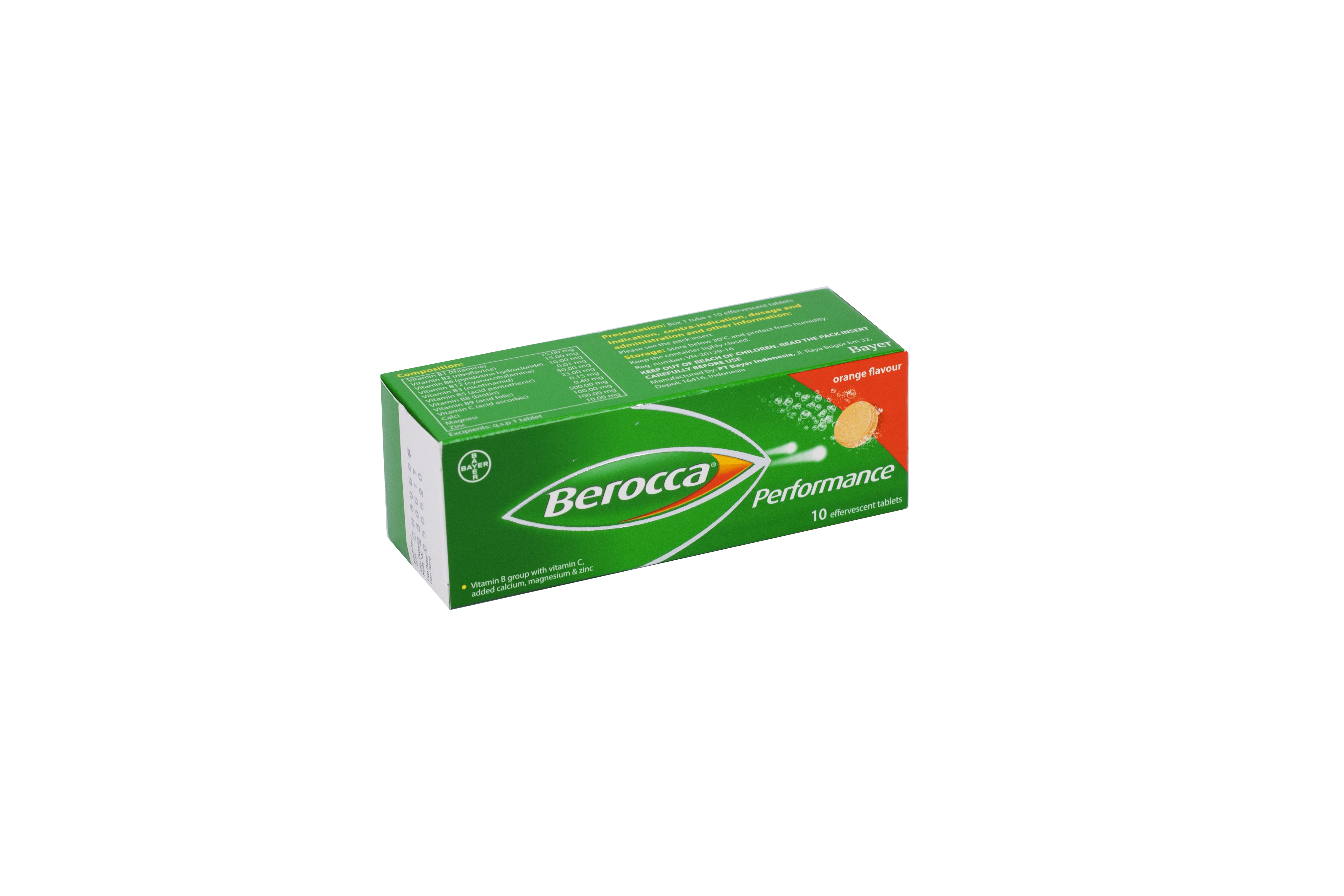 Berocca performance orange vị cam bayer (t/10v)-3