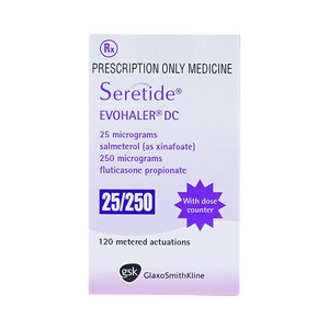 Seretide evohaler 25/250 gsk (c/120liều xịt)