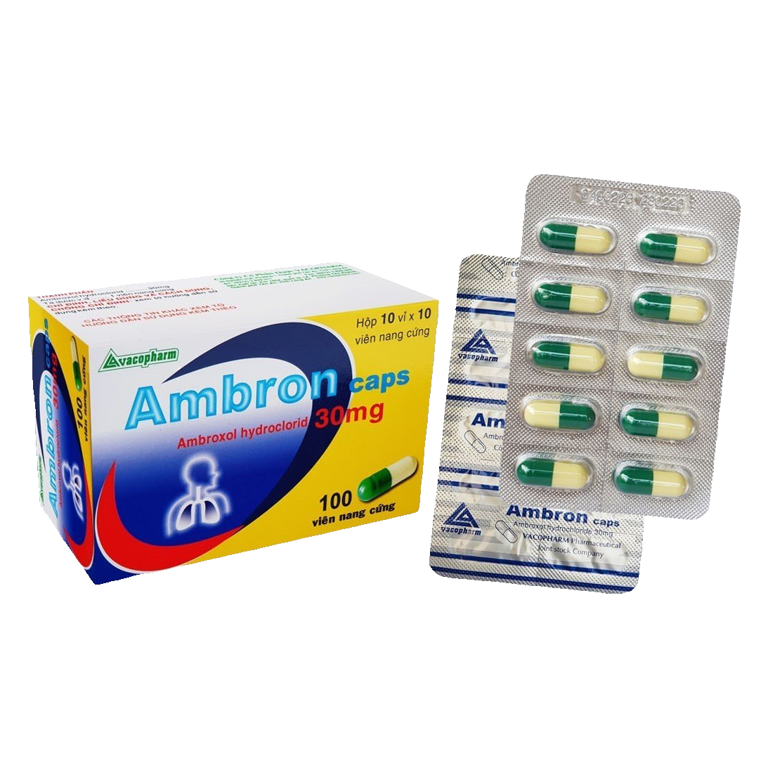 Ambron ambroxol 30mg capsules vacopharm (h/100v)-0